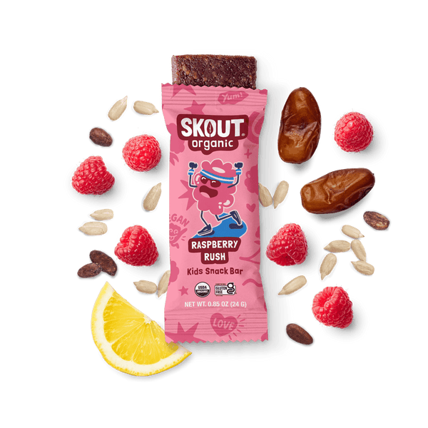 Skout Organic Raspberry Rush Kids Bar | 5 Organic Ingredients
