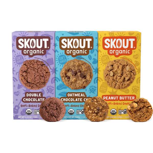 Skout Organic Soft Baked Cookie Variety Pack | 3 Flavours