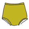 Thunderpants Sky Rise underwear in Star Fruit yellow chartreuse, front product view