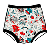 Thunderpants Sky Rise Inked Up underwear with all-over tattoo illustration print by Connie Gabbert