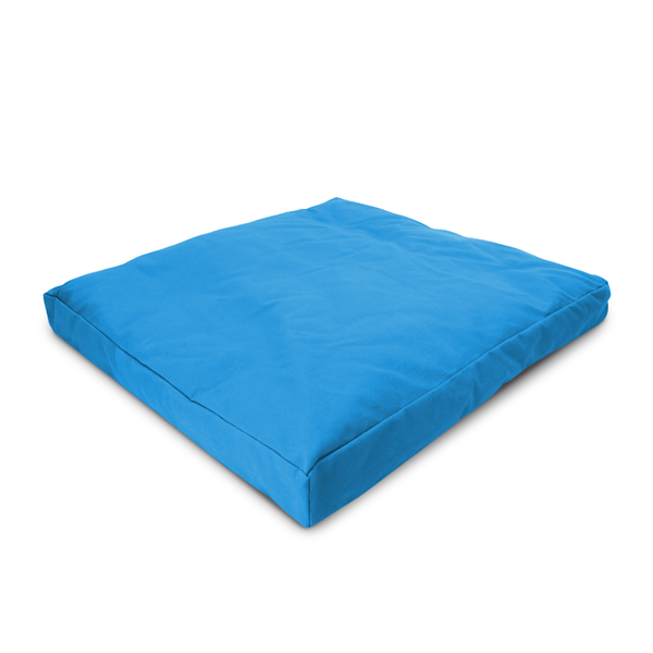 Blue cushion on a white background