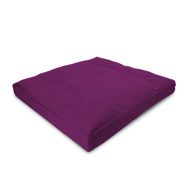 Purple cushion on a white background