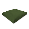 Green cushion on a white background