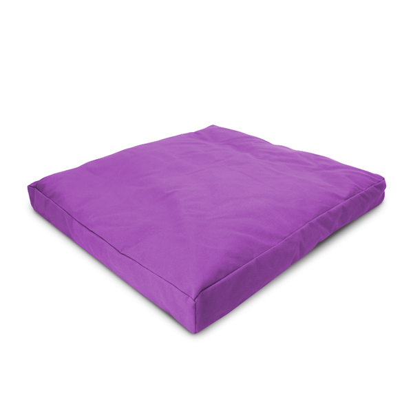 Purple cushion on a white background