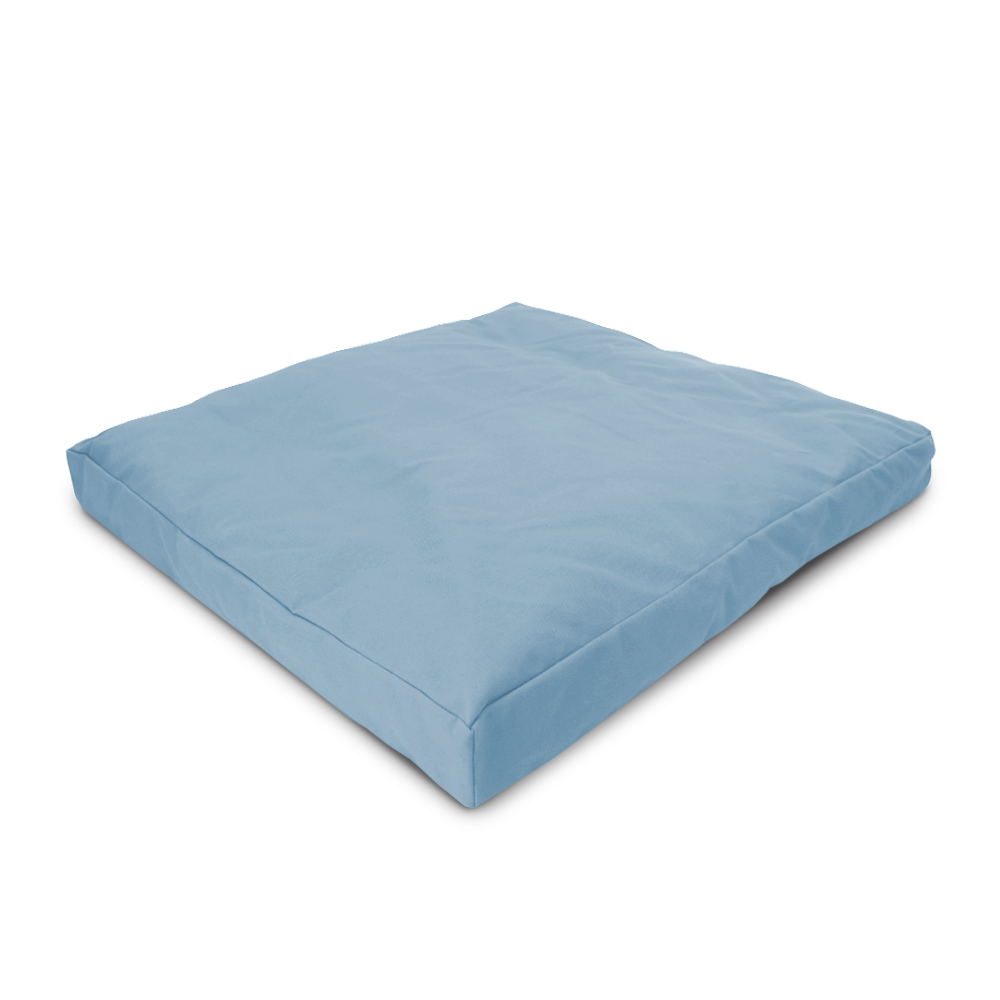 Blue cushion on a white background