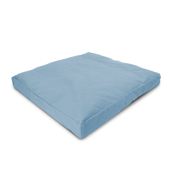 Blue cushion on a white background