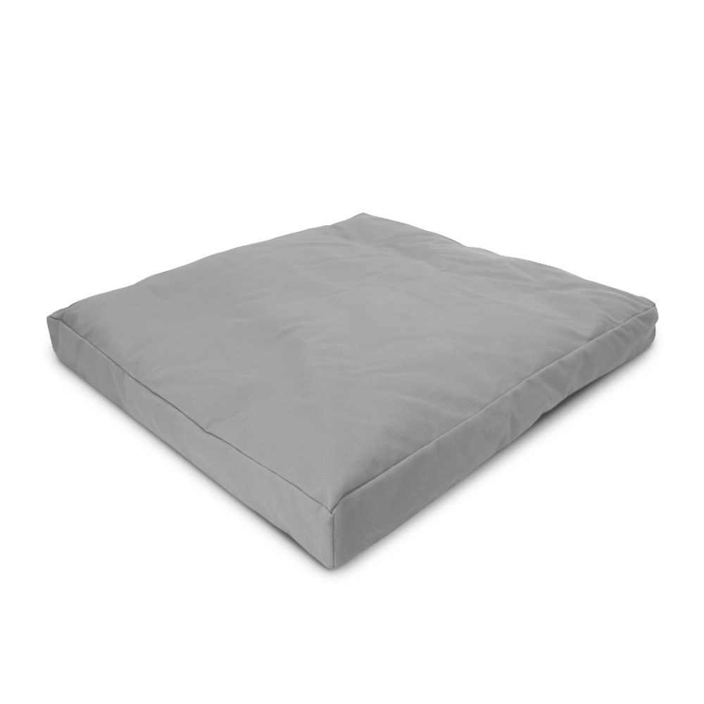Gray cushion on a white background