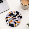 Small Spiral Spiced Trivet – Handwoven Guatemalan Cotton Mug Warmer