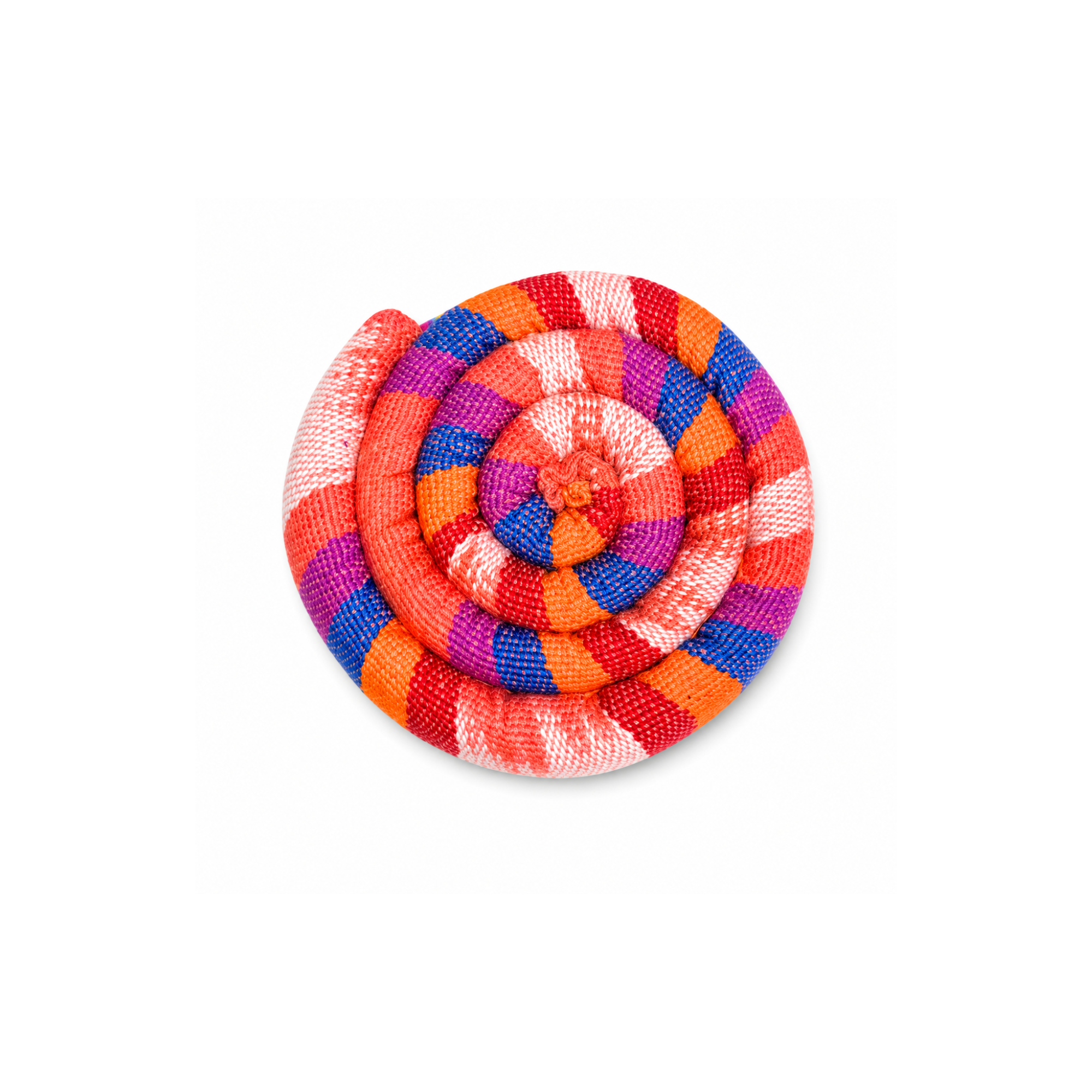 Small Spiral Spiced Trivet – Handwoven Guatemalan Cotton Mug Warmer