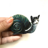Show your love for cats & the planet with the Snail Cat Wood Magnet! Handcrafted, zero waste & plastic-free. Vibrant artwork on reclaimed wood. Perfect for cat lovers & eco-conscious homes. Shop now & support sustainable art!
