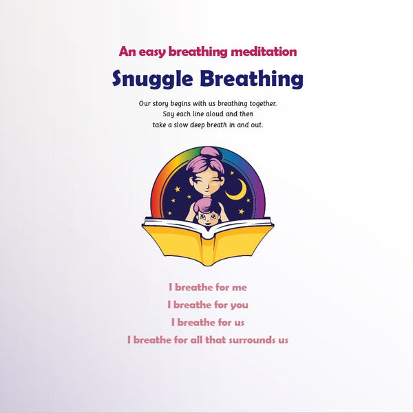 Snuggle Breathing Meditation page from The Hug Factory Bursts with Love – mindfulness exercise for children at bedtime
