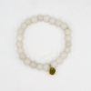 White Agate Elastic Bracelet – Fair Trade Stone Jewellery by Fair Anita