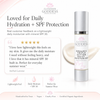 Glimmer Goddess organic daily moisturizer with SPF 30 on a white background