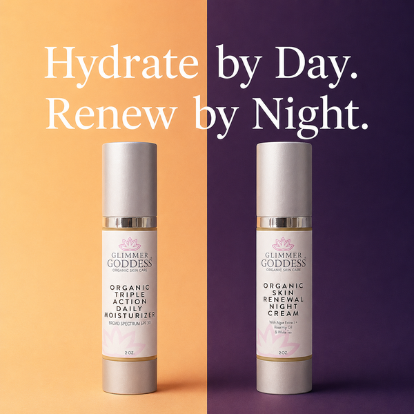 Organic Day and Night Duo face cream set packaging
