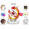 Close-up view of the Sun Chaser stylish clock design