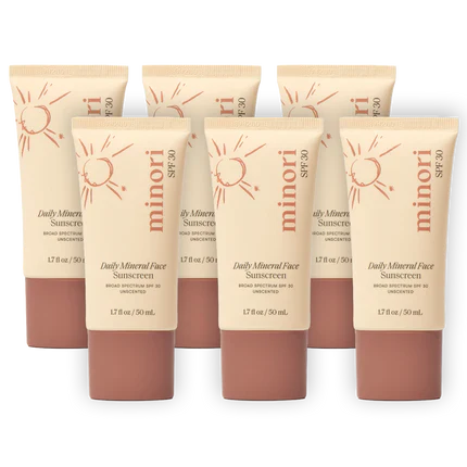 Minori Beauty Daily Mineral Sunscreen SPF 30 – Tinted, Non-Greasy