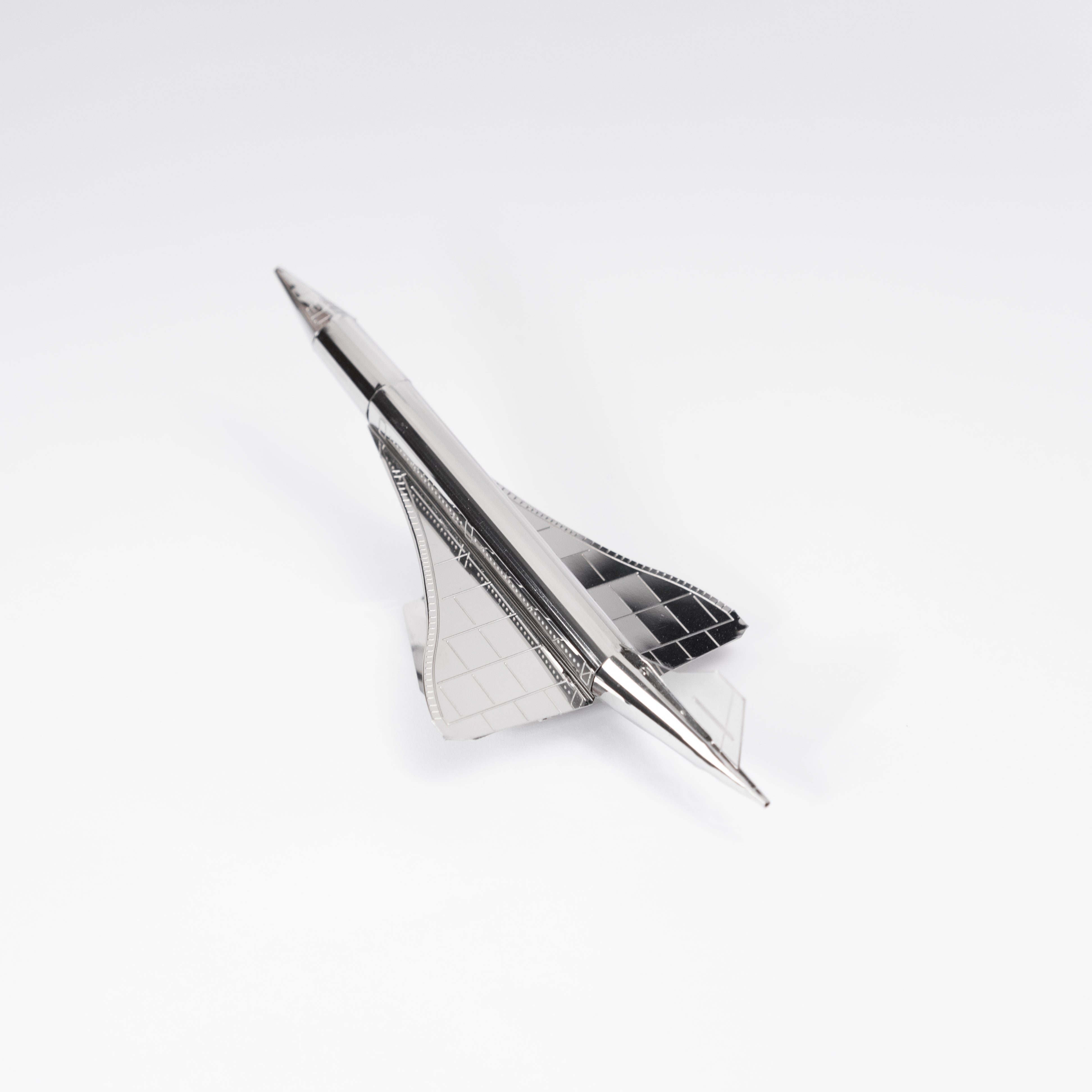 Supersonic Legend Concorde static model kit displayed fully assembled