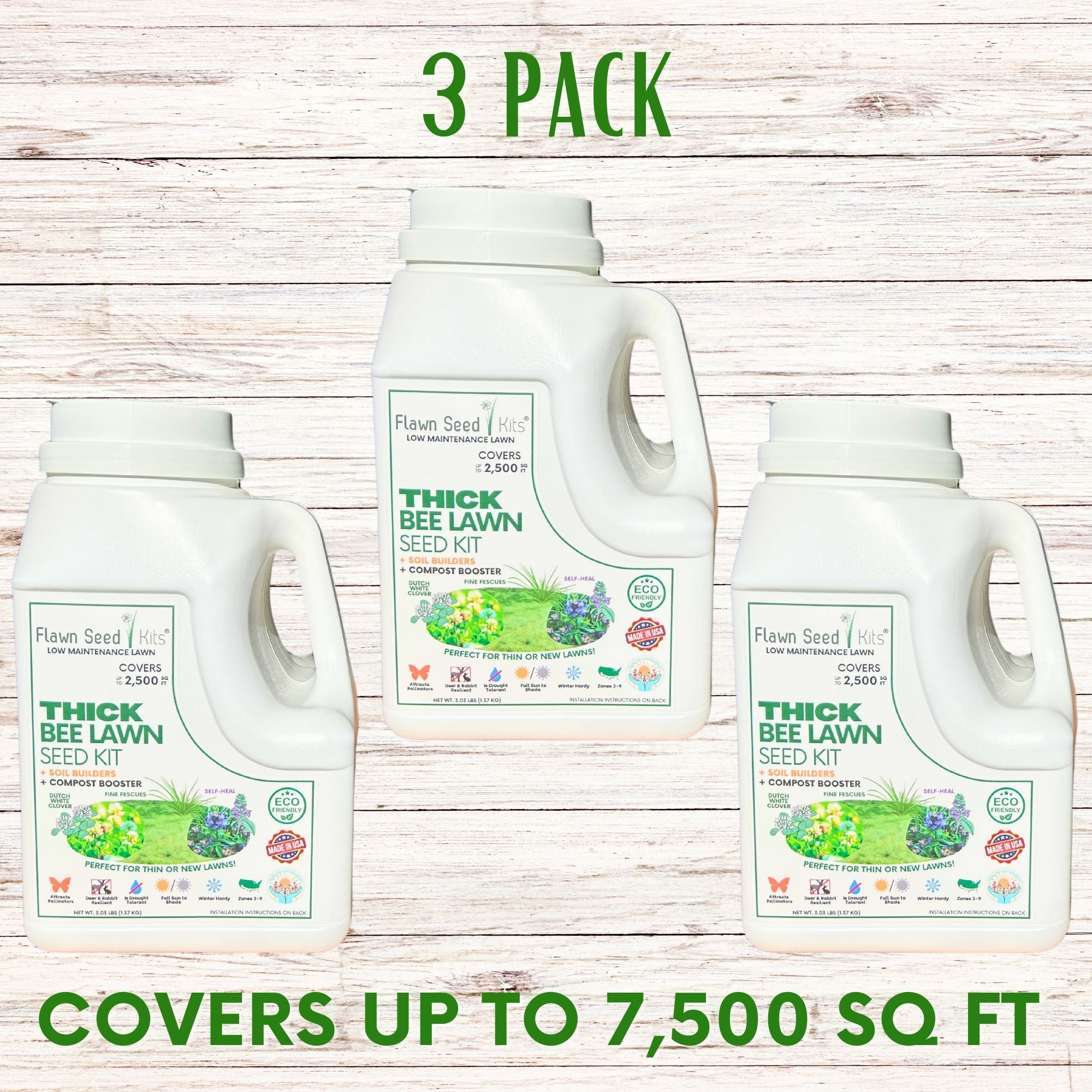 Thick Bee Lawn Seed Kit: Grow a Lush, Pollinator-Friendly Lawn