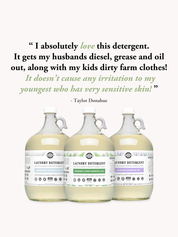 Lavender & Lemon Liquid Laundry Detergent – Natural, Concentrated & Plant-Based