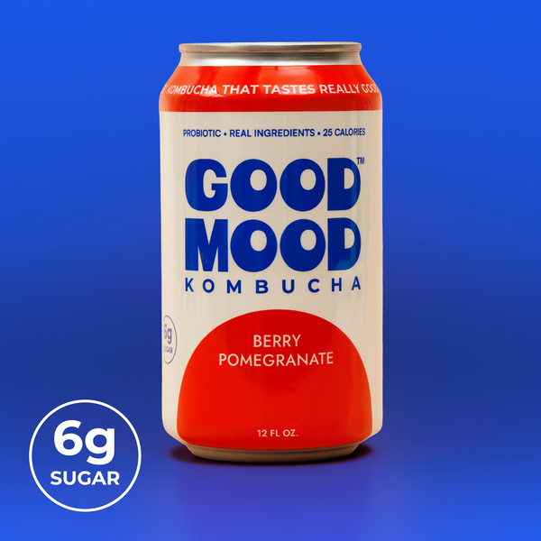 GoodMood Kombucha Berry Pomegranate product tile design