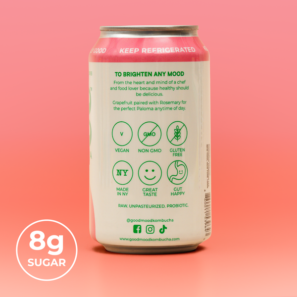 Grapefruit Rosemary Kombucha by GoodMood