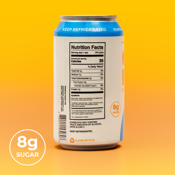 Tropical Glow Pack - Passionfruit Mango & Pineapple Yuzu Kombucha