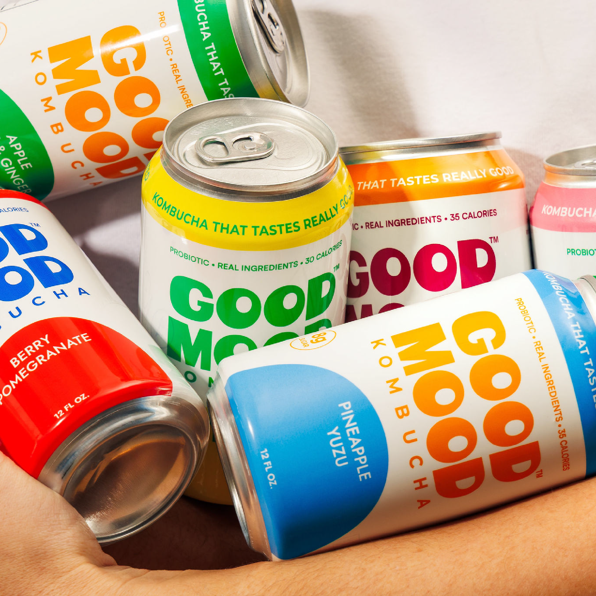 Passionfruit Mango Kombucha by GoodMood Kombucha product image