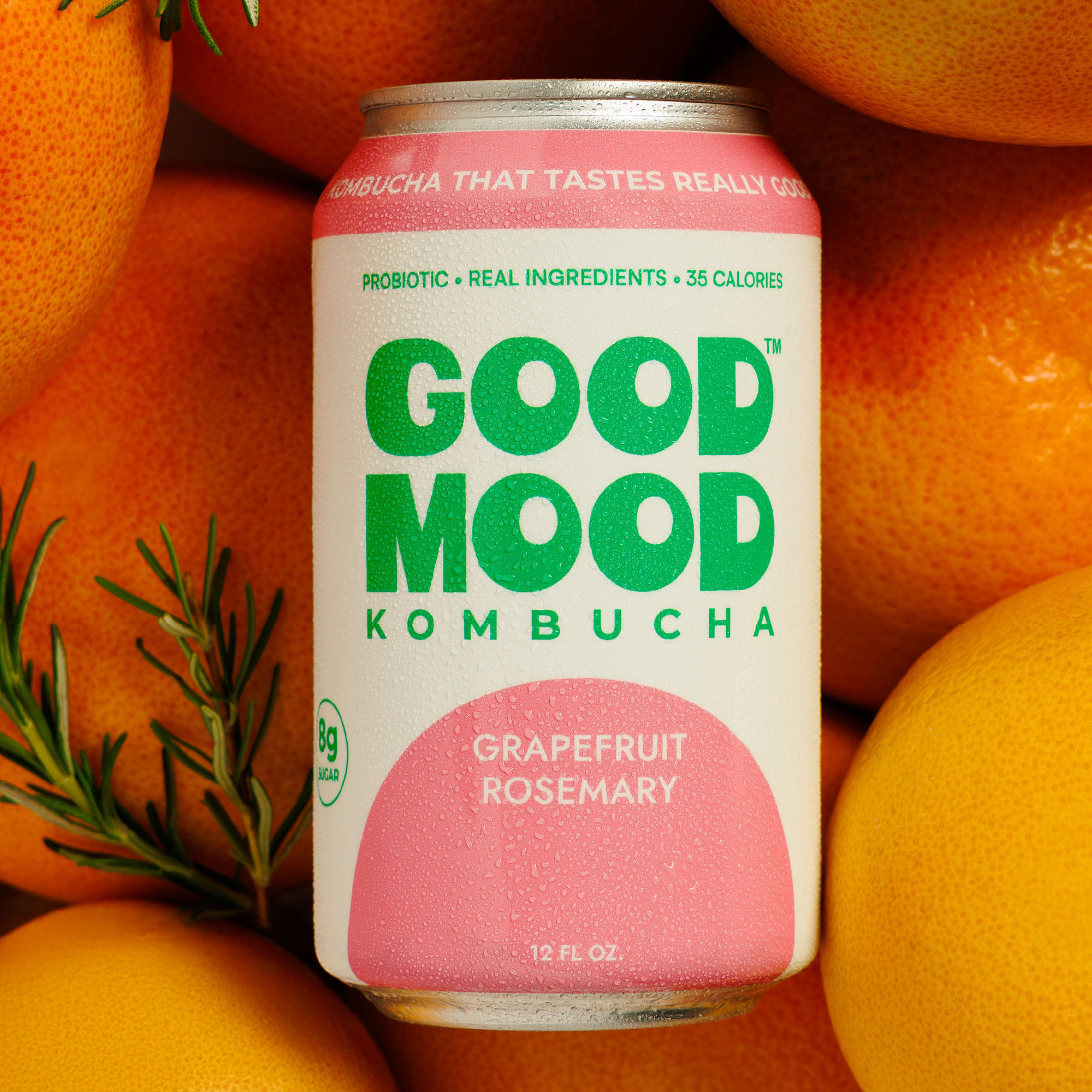 Grapefruit Rosemary kombucha flavor tile