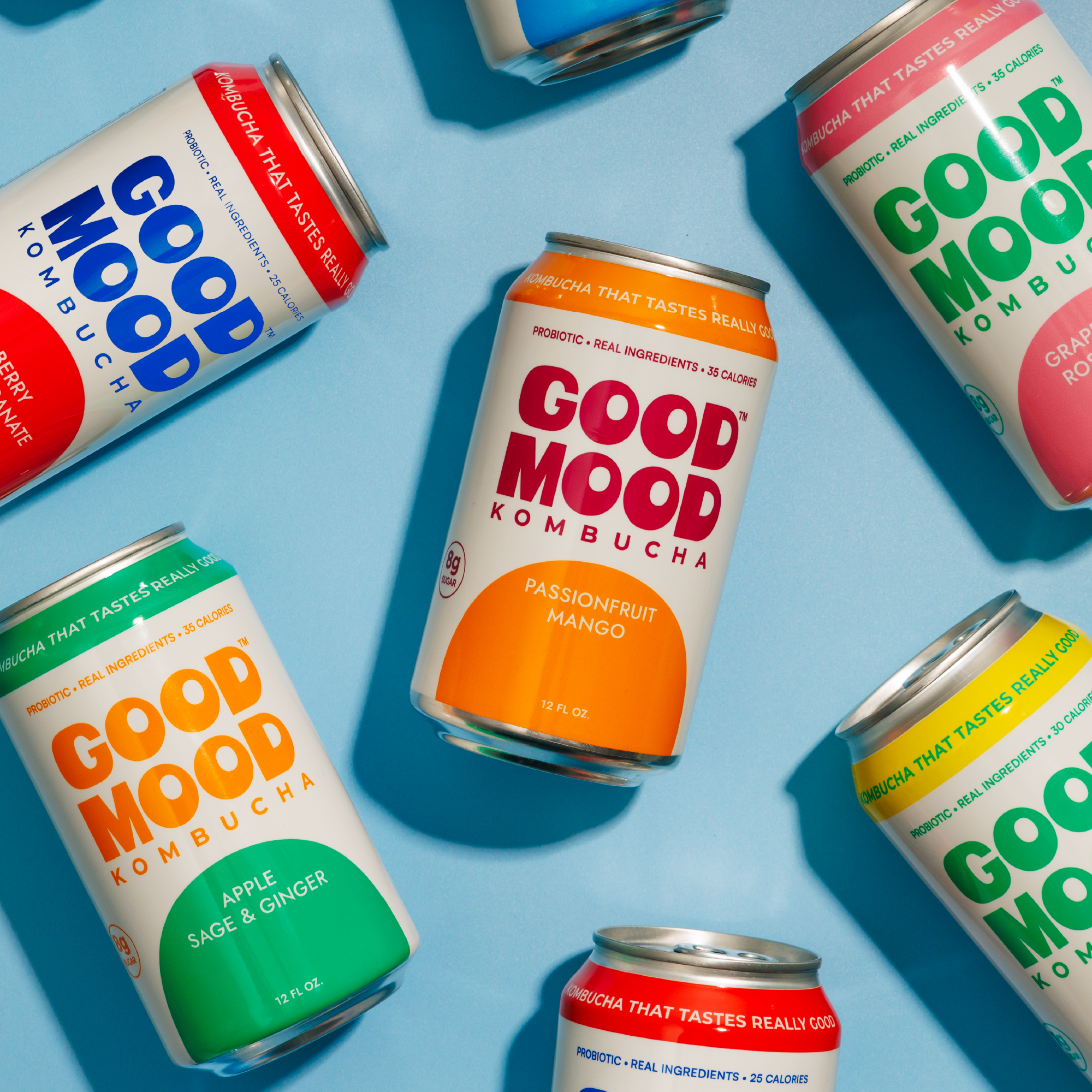 Mint & Basil Lemonade kombucha by GoodMood Kombucha