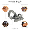 Tireless Digger Excavator Mechanical Model Kit