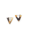 Fair Anita silver triangle horn stud earrings — ethical, nickel-free stud earrings made from upcycled materials