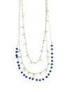 Triple Strand Convertible Necklace – Freshwater Pearl & Semi-Precious Stone