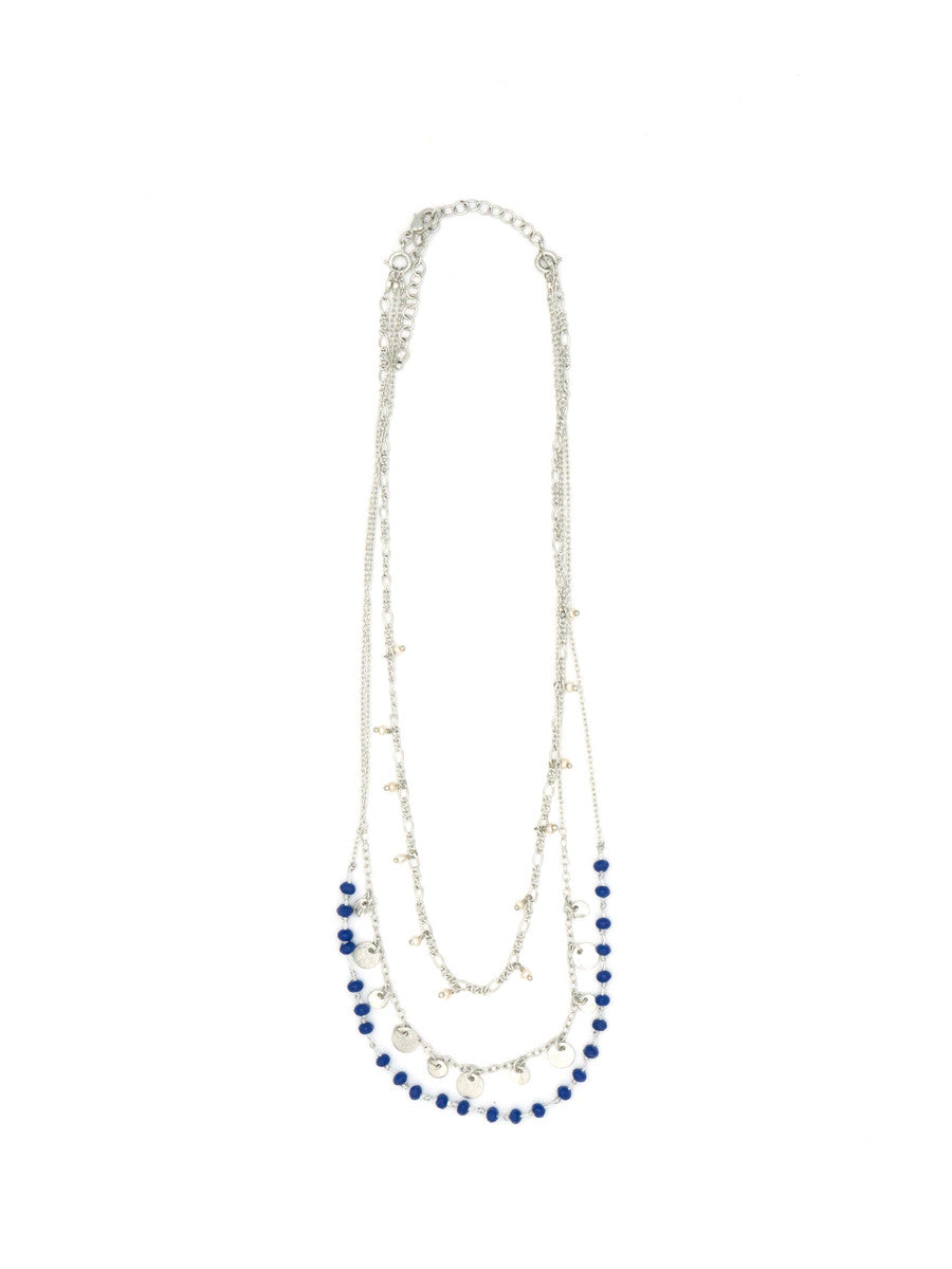 Triple Strand Convertible Necklace – Freshwater Pearl & Semi-Precious Stone