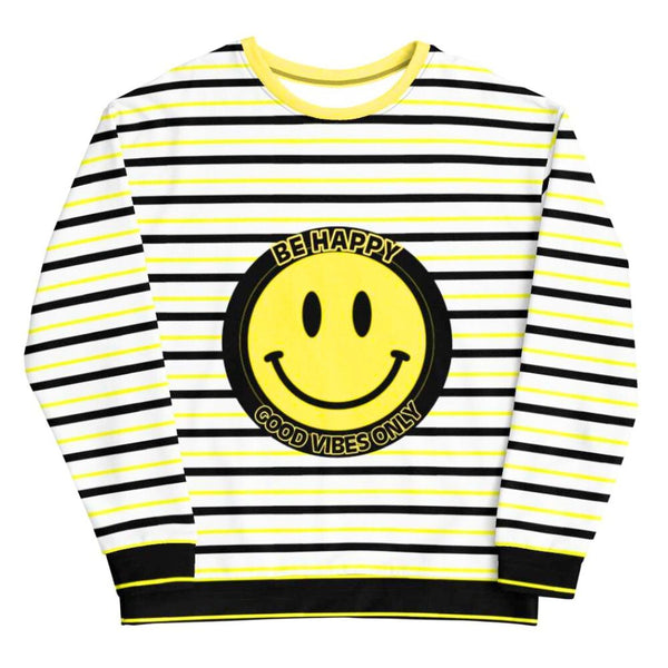 Spread joy & stay warm with the "Be Happy" Sweatshirt by Tropical Seas! Soft, cozy & features a positive message. Perfect for everyday wear & uplifting your mood. Shop now & wear the happiness!