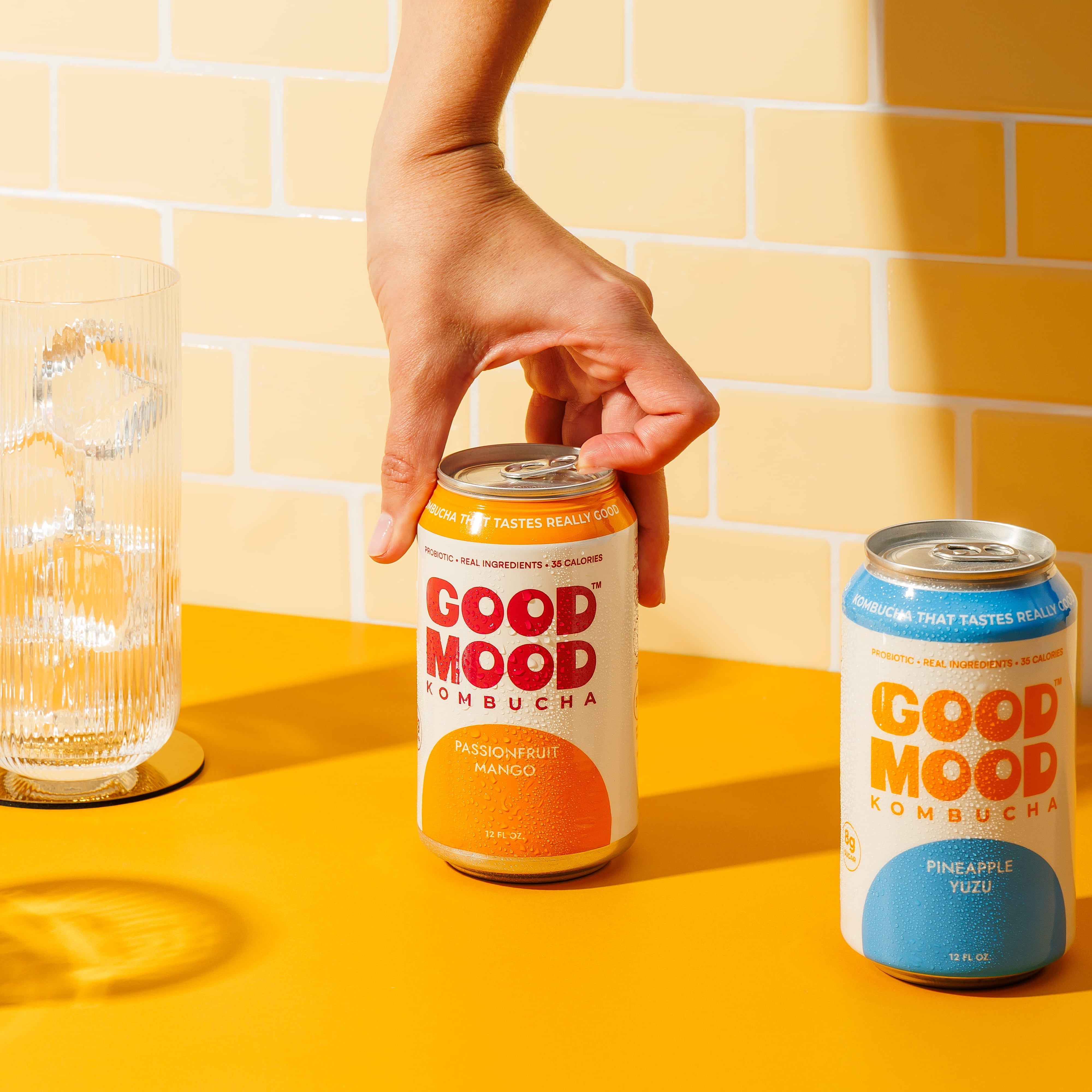Tropical Glow Pack kombucha variety pack by GoodMood Kombucha