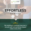 Stainless Steel Ice Cube Tray with Easy Release Handle | BPA-Free Metal Ice Tray