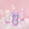 Unicorn Shampoo, Conditioner, and Body Wash bottles from Glimmer Wish set on display