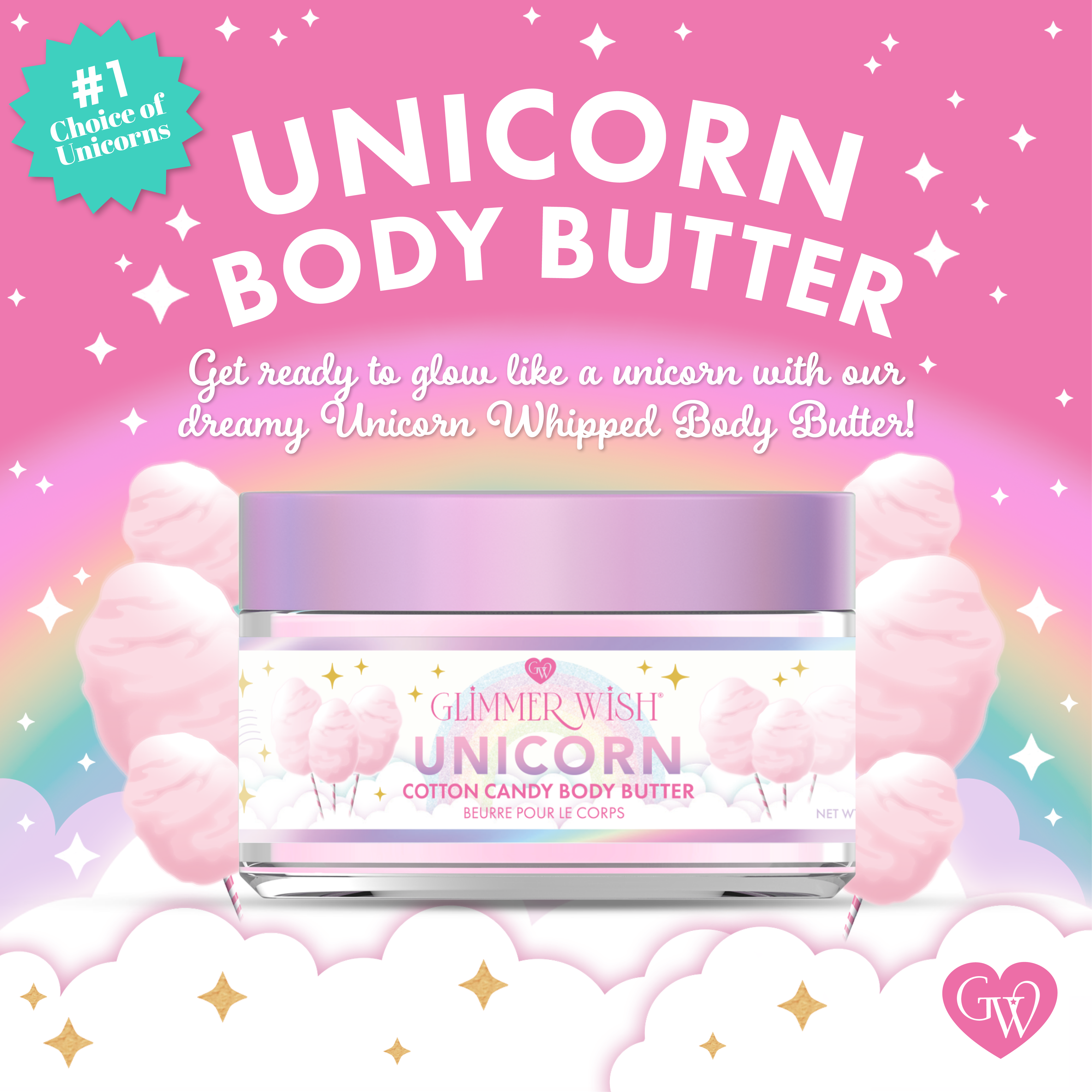 Unicorn Whipped Body Butter whipped texture close-up