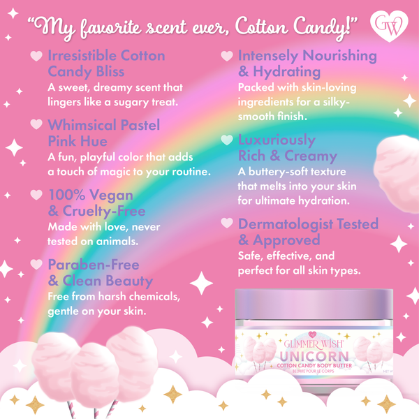 Unicorn Whipped Body Butter product packaging