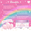 Unicorn Whipped Body Butter jar open showing pink sunset hue