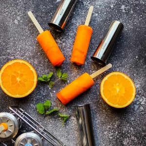 Shop eco-friendly Stainless Steel Popsicle Molds with Reusable Bamboo Sticks. Plastic-free, BPA-free, zero-waste design perfect for sustainable homemade frozen treats. Family-friendly & dishwasher safe.