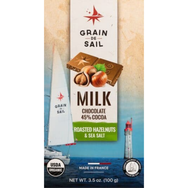 Organic Milk Chocolate with Hazelnuts & Sea Salt: A Luxurious Treat