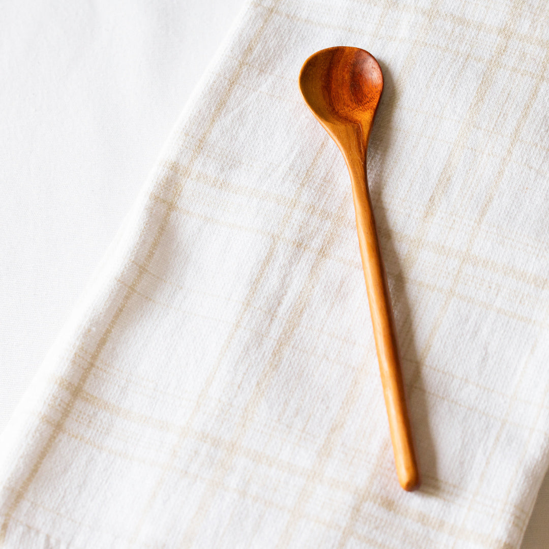 Hand Carved Wood Stirring Spoon