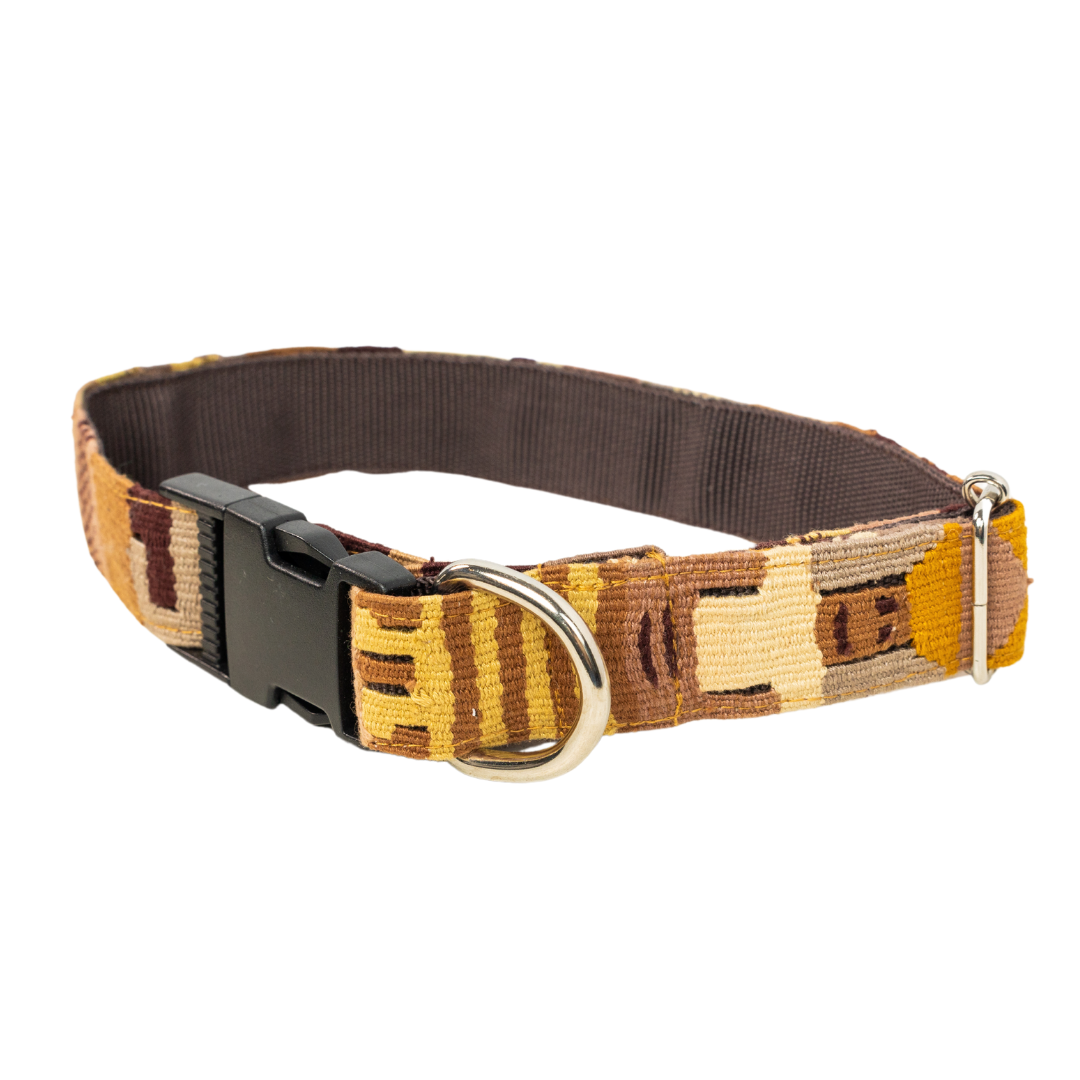 Upgrade your dog's style with our Boho Dog Collar. This handcrafted collar is not only stylish but also comfortable and adjustable, making it the perfect accessory for your furry friend.