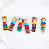 Find solace and tranquility with our set of 6 Guatemalan Worry Dolls. These handcrafted dolls offer a gentle way to alleviate stress and promote restful sleep. Perfect for adults and children alike.