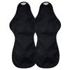 hannahPAD Super Ultra Overnight reusable cloth pad in black – organic, unbleached, pack of 2