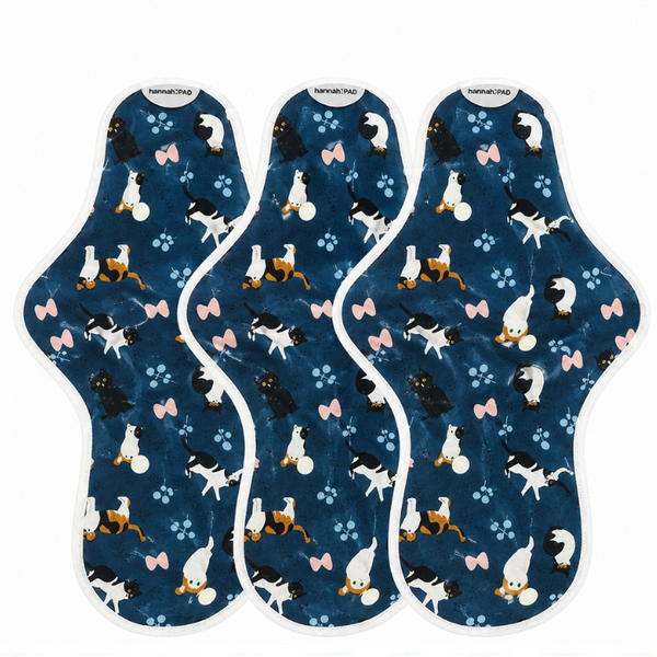Close-up of leak-proof TPU lining on The Brand hannah organic reusable overnight pad