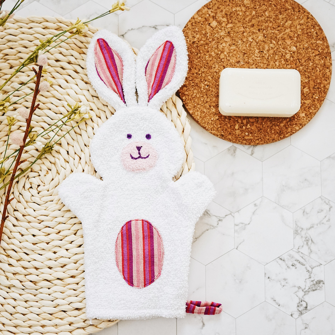 Bunny Puppet Washcloth