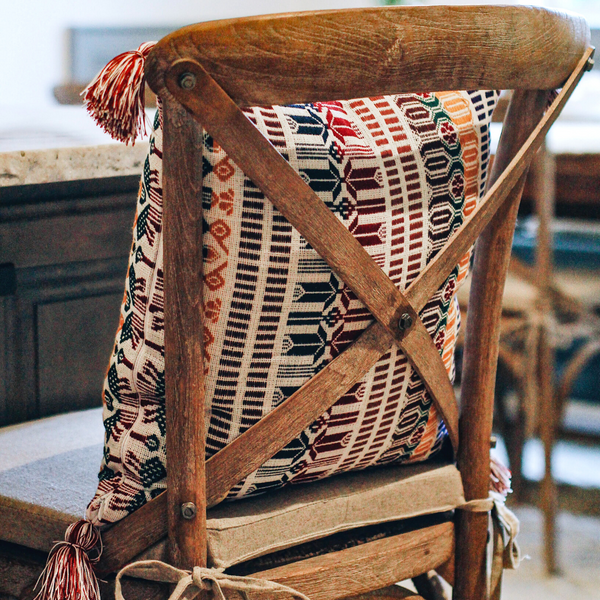 Guatemalan Brocade Throw Pillow