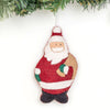 Whimsical Felt Santa Ornament